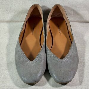 Lucky Brand Women's Gray Leather Flats Size 8.5/39